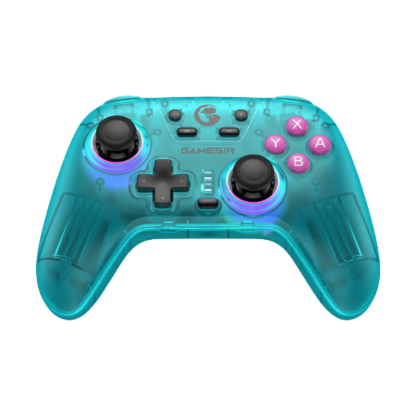Imagen de Control GameSir T4 Nova HD Rumble verde azulado Bluetooth