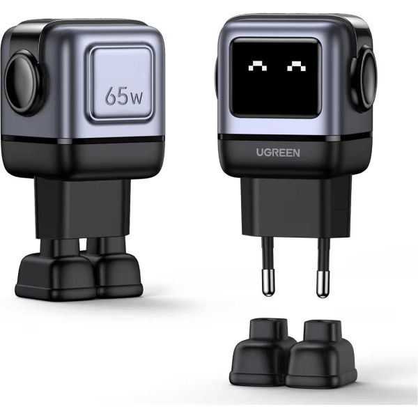 Imagen de Ugreen Cargador Mini Robot 2usb/usb-c 65w