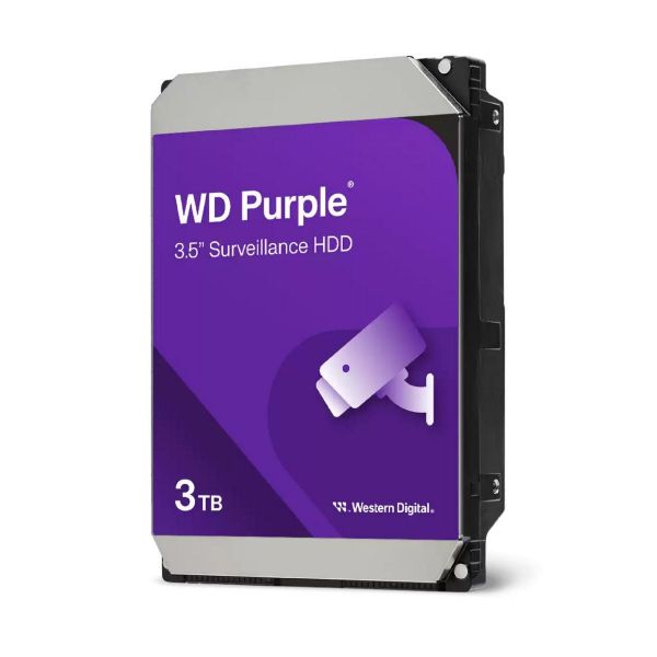 Imagen de Western Digital Purple 3 TB 5400 RPM 256 MB 3.5" SATA III 6 Gb/s – WD33PURZ-85BWPY0