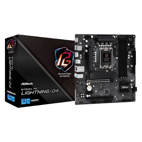 Imagen de Motherboard Asrock B760m Pg Lightning Ddr4 1700