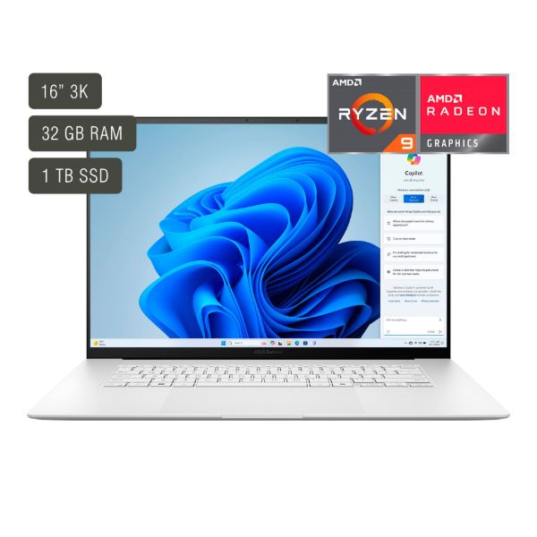 Imagen de Notebook Asus Zenbook 16'' Oled Ryzen 9 32gb 1tb W11