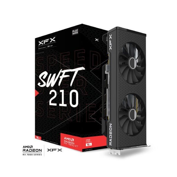 Imagen de Tarj. Vga Xfx 7800xt Speedster Swft 210 16gb Gddr6