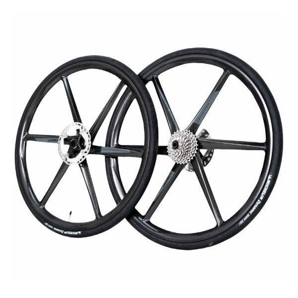 Imagen de Par De Ruedas De Carbono Deca 6 Rayos