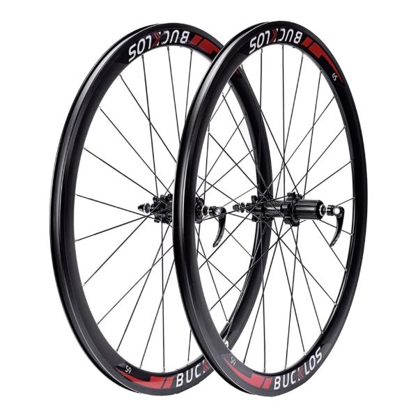 Imagen de Par De Ruedas De Aluminio Bucklos 40mm 24 Rayos