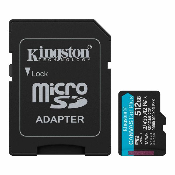 Imagen de Memoria Micro Sd Kingston Canvas Go! Plus Gen4 512gb