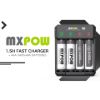 Imagen de Cargador Mxpow Para 4 Pilas AA + 4 Pilas AA 1,5v 3400mwh