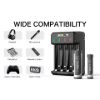 Imagen de Cargador Mxpow Para 4 Pilas AA + 4 Pilas AA 1,5v 3400mwh