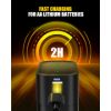 Imagen de Cargador Rayhom Para 4 Pilas AA + 8 Pilas AA 1,5v 3700mwh