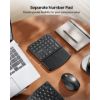 Imagen de Combo Mouse y Teclado Español Ergonómico Inalámbrico 3en1 ProtoArc Ekm04