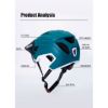Imagen de Casco Para Ciclista Thinkrider Con Lentes Visera Y Luz Trasera