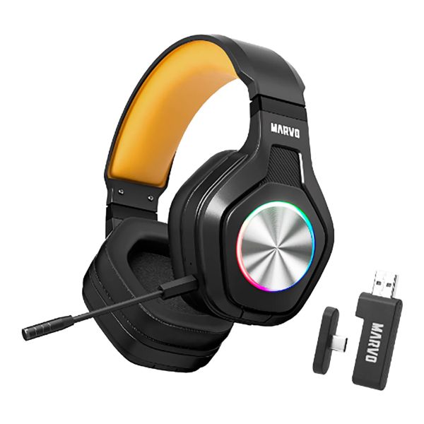 Imagen de Auriculares Gaming Inalámbricos Marvo Pulz 80w RGB