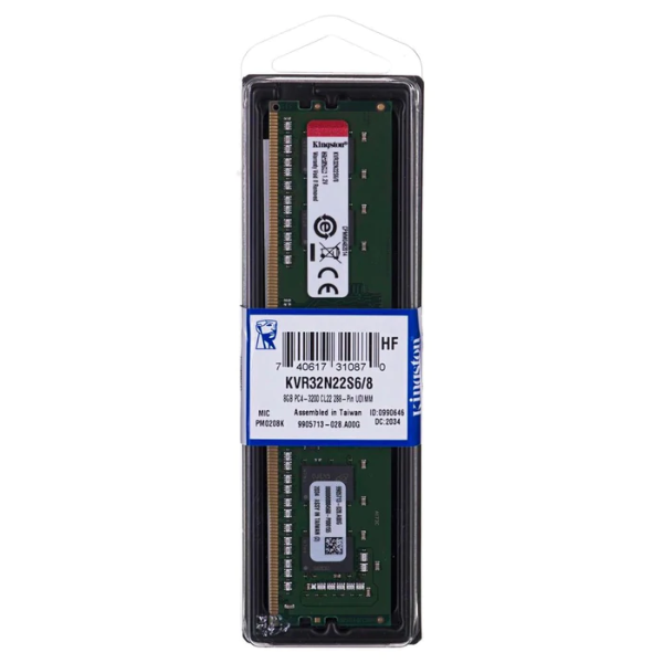 Imagen de Memoria Kingston 8gb DDR4 3200 KVR32N22S6/8