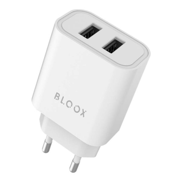 Imagen de Cargador De Pared Usb Bloox Charge 2 Usb 2.4A