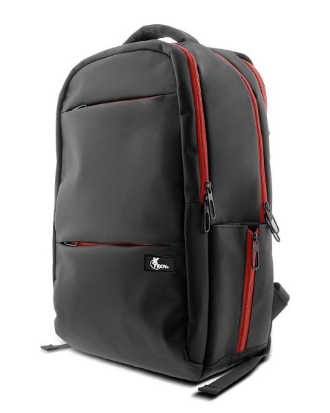 Imagen de Xtech Insurgent XTB-507 Mochila para laptop 16.5” y accesorios de videojuegos - Nylon durable - Gaming   - Color Negro y Rojo - Bolsillo Antirrobo - Panel posterior acolchado con tecnología de ventilación Airflow