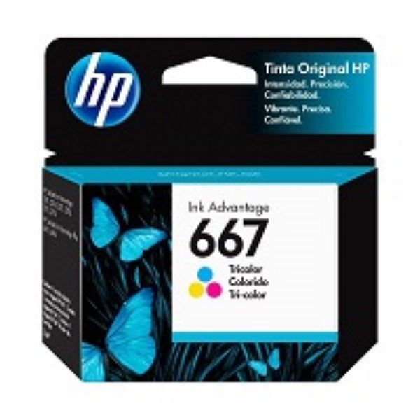 Imagen de Cartucho tinta HP 667 Ink cartridge Tricolor 3YM78AL