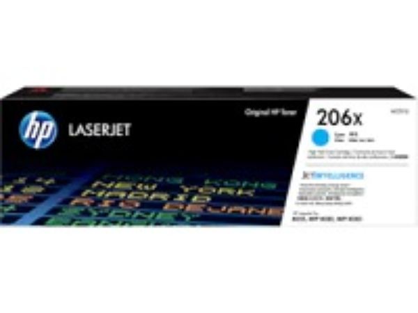Imagen de HP 206X Toner W2111X Cian Alto Rendimiento para LaserJet
