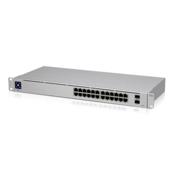 Imagen de Ubiquiti UniFi Switch USW-24 - Conmutador - Gestionado - 24 x 10/100/1000 + 2 x Gigabit SFP - montaje en rack, sobremesa