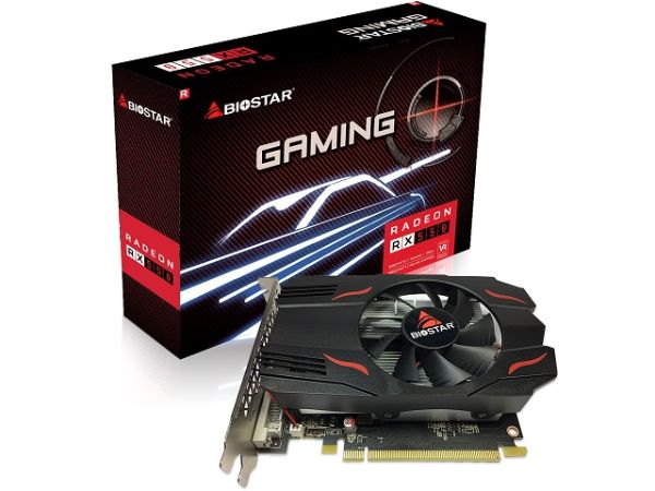 Imagen de Biostar VA5505RF41 - Tarjeta gráfica - Radeon RX 550 - 4 GB GDDR5 - PCIe 3.0 x16 - DVI, HDMI, DisplayPort