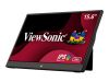 Imagen de ViewSonic VA1655 - Monitor LED - 16" (15.6" visible) - portátil - 1920 x 1080 Full HD (1080p) @ 60 Hz - IPS - 250 cd/m² - 800:1 - 7 ms - Mini HDMI, USB-C - altavoces