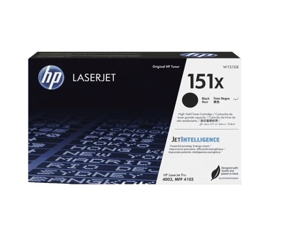 Imagen de Tóner HP W1510X Negro, Rendimiento 9700 Páginas, Compatible HP LaserJet Pro 4003, MFP 4103