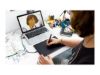 Imagen de Wacom One by Wacom - Digitalizador - tamaño mediano - diestro y zurdo - 21.6 x 13.5 cm - electromagnético - cableado - USB - negro, rojo