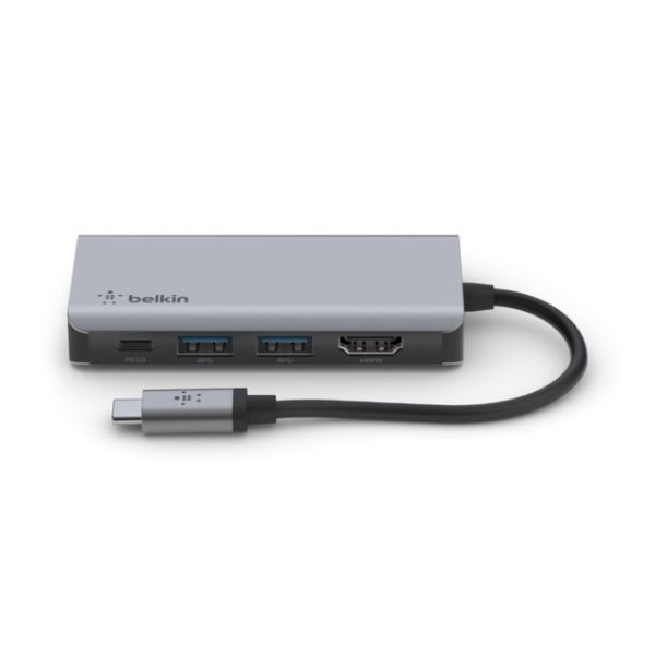 Imagen de Belkin CONNECT 4-in-1 - Hub adaptador multipuertos - USB-C - HDMI