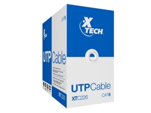 Imagen de Xtech - Network cable - Unshielded twisted pair (UTP) - 305 m - Gray - CAT6 24 AWG XTC-226