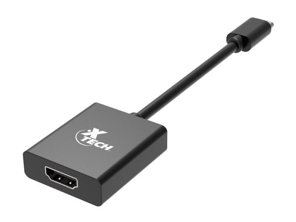 Imagen de Xtech - Video adapter - USB Type C - HDMI - Black - (m) to (f) XTC-541