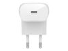 Imagen de Belkin - Adaptador de corriente - tecnología PPS - 30 vatios - 3 A - Fast Charge, PD 3.0 (24 pin USB-C) - blanco