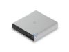 Imagen de Ubiquiti Cloud Key SSD Minio servidor Unifi Controller - Material de la carcasa: Aluminio anodizado Hardware – Procesador: Chip basado en Arm® Cortex-A53® de ocho núcleos - Interfaz de gestión: Ethernet Bluetooth Interfaz de red (1) puerto GbE RJ45 – Memoria: 32GB eMMC 3 GB RAM - Capacidad de SSD: SSD SATA de 2,5" y 1 TB (actualizable por el usuario*) *CloudKey+ solo admite unidades que pueden fun