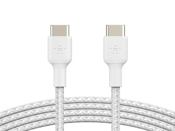 Imagen de Belkin BoostCharge - Cable USB - 24 pin USB-C (M) a 24 pin USB-C (M) - 1 m - blanco