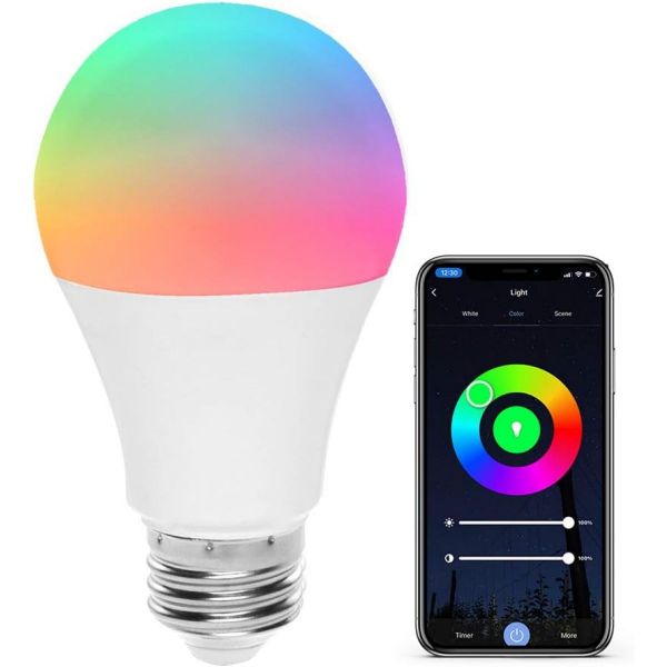 Imagen de Frankever Wi-fi Smart Led Bombilla A19 Rgbcw