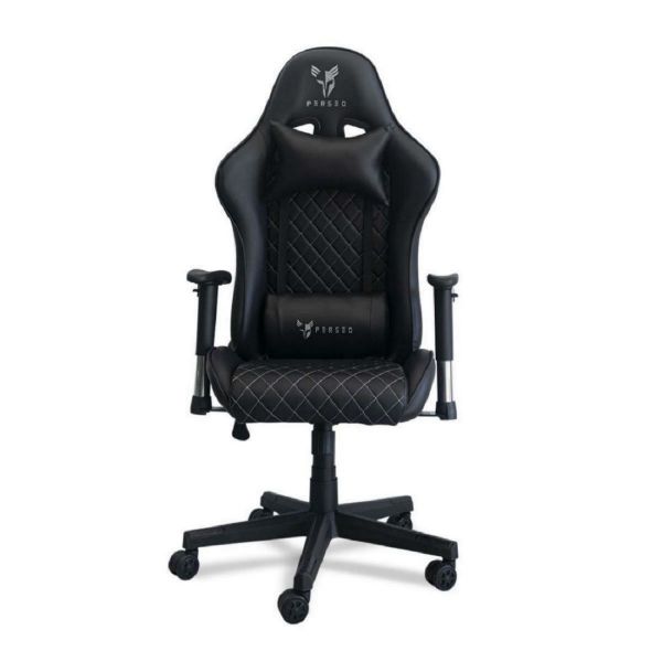 Imagen de Silla Gamer Perseo Pegasus Negro/plateado