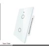 Imagen de Interruptor Tactil De Pared 2 Botones Wifi + RF433
