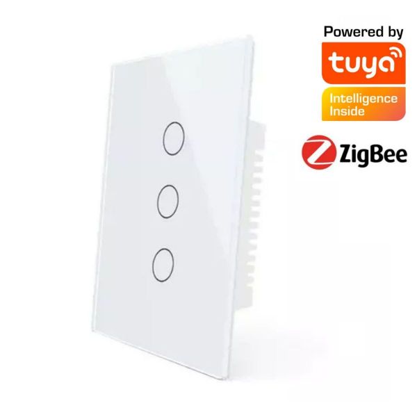 Imagen de Interruptor Tactil De Pared 3 Botones Zigbee3.0 W