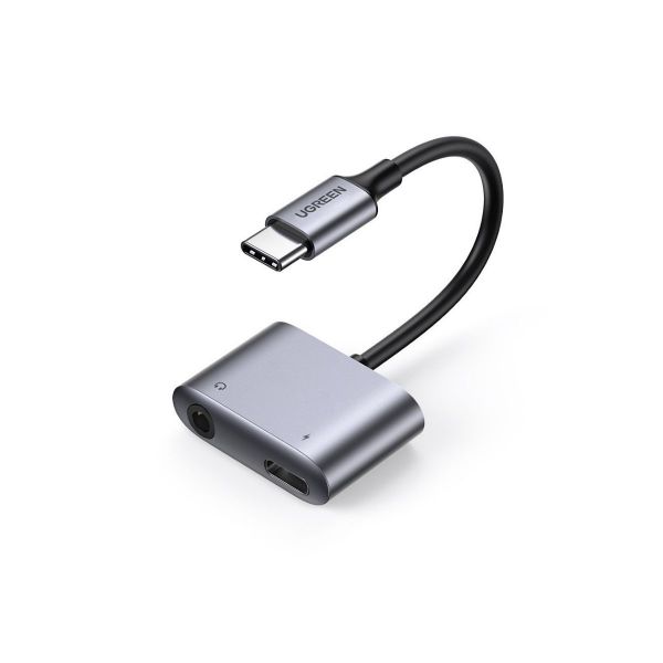 Imagen de Adaptador Ugreen Tipo-c A 3,5mm/tipo-c Hembra Gray