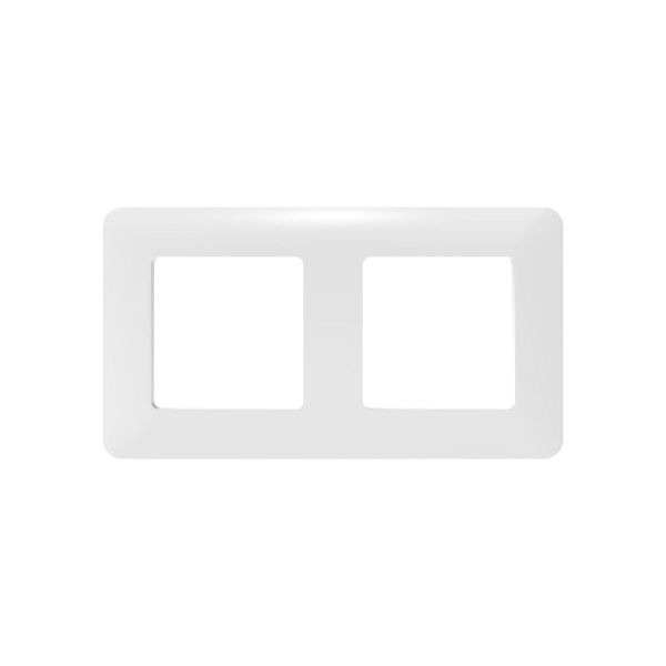 Imagen de Tapa 2 Toma Schuko Pared Blanco