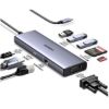 Imagen de Ugreen Hub 4k Tipoc Usb 3.0/hdmi/vga/rj45/sd/pd