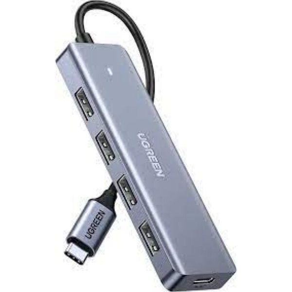 Imagen de Ugreen Hub Usb-c Con 4 Puertos Usb 3.0 Aluminio
