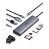 Imagen de Ugreen Hub 4k Tipoc Usb 3.0/hdmi/vga/rj45/sd