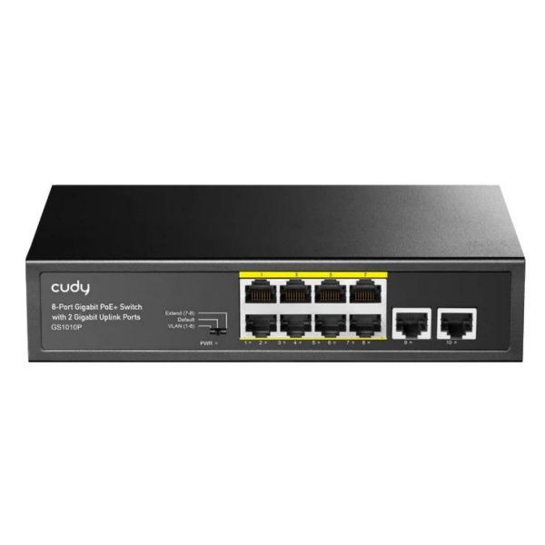 Imagen de Switch Cudy Gigabit 8p Poe + 2 Puertos Uplink 120w