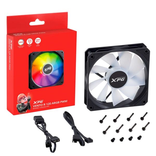 Imagen de Fan Adata Xpg Ventor R 120 Argb Black Reverse