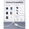 Imagen de Ugreen Cable Lightning A Tipo C White 1m