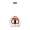 Imagen de Luminaria Colgante Ovo Cage / Cobre