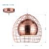Imagen de Luminaria Colgante Ovo Cage / Cobre