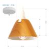 Imagen de Luminaria Colgante Sashimi Madera