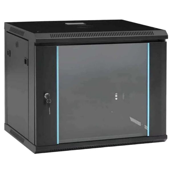 Imagen de Rack 9u Zkteco Acero Wall Puerta De Vidrio