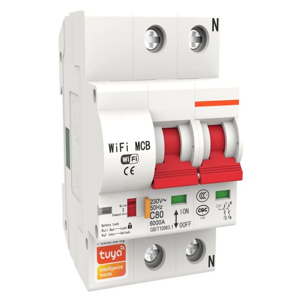 Imagen de Llave Eléctrica 2 Polos 16a Tuya Smart