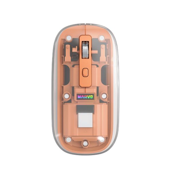Imagen de Mouse Marvo Inalámbrico M810W Naranja