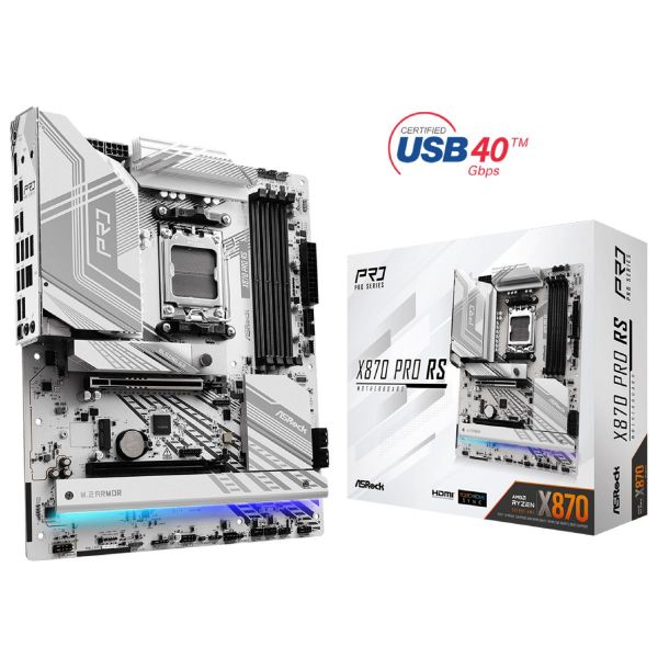 Imagen de Motherboard AMD AM5 DDR5 Asrock X870 Pro Rs D5